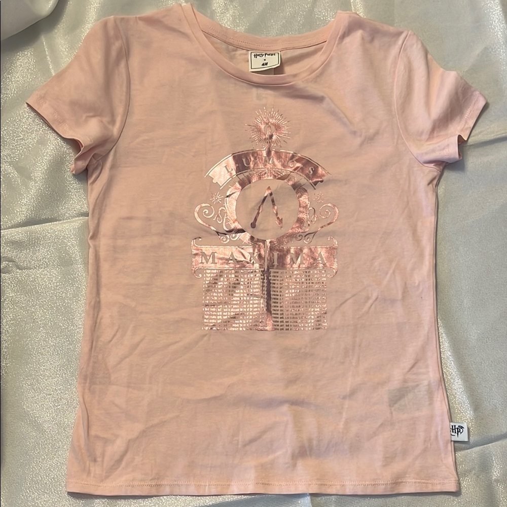 H&M Light Pink Graphic Tee for Kids